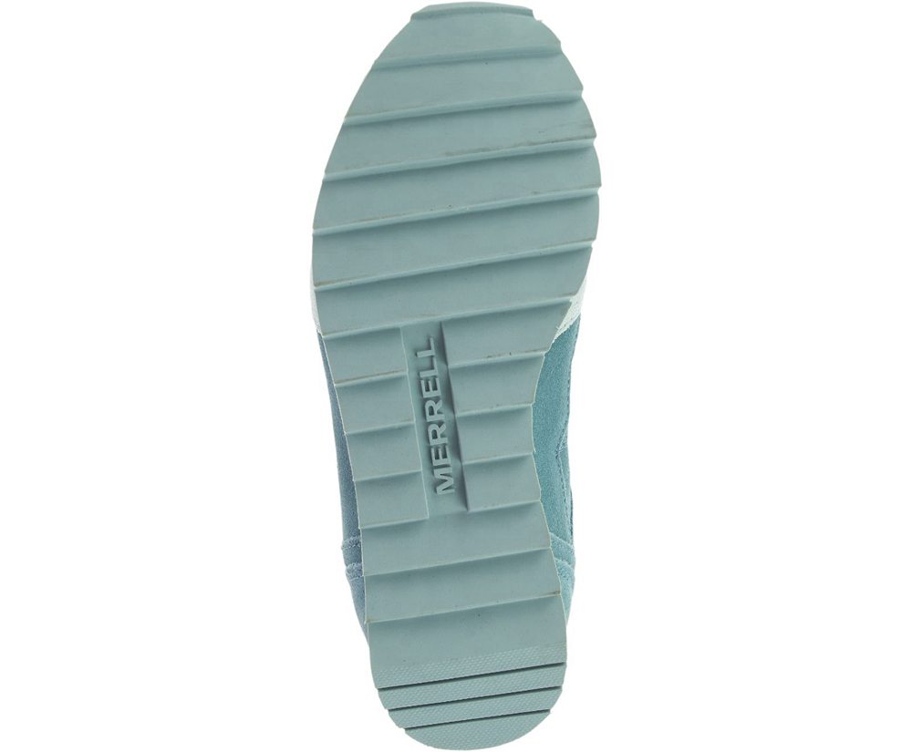 Merrell Sneakers Blue/White - Alpine Suede - Womens 64HLTSQGY